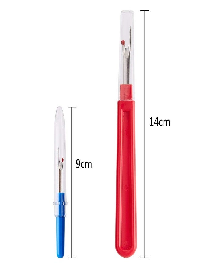 Hesch 9 Seam Ripper and Thread Remover Kit, 2 Big and 2 Small Sewing Stitch Thread Unpicker and 1 Sewing Trimming Scissor Nipper Tool for Thread Remove - Image 2